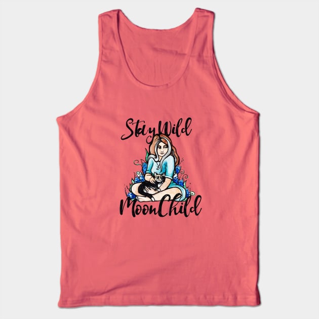 Stay Wild Moonchild Tank Top by bubbsnugg